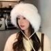 Winter For Women, Plush Warm High-End Hat, Versatile Face-Slimming Headwrap, Outdoor Ear Protection Knitted Hat_desvips.com