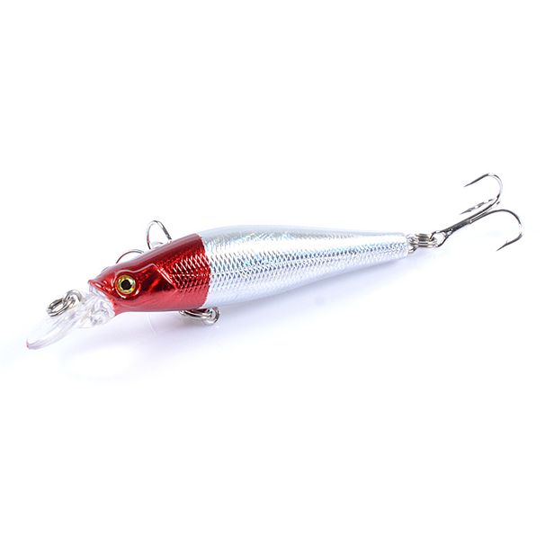 1 Pcs Suspending Hot-Stamped Laser 3D Realistic Lure Long-Cast Minnow Lure 8.5cm 8.4g Common Plastic Hard Lure Fishing Tackle_desvips.com
