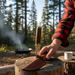 QASAS Handmade Hunting Knife With Full Tang Construction, 8.5-Inch Overall Length, Featuring A 4-Inch Stainless Steel Gut Hook Blade And A 4.5-Inch As_desvips.com