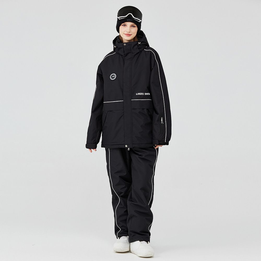 Men's Women's Winter Warm Thickened Jacket Pants Snowboard And Snow Ski Suit New Model_desvips.com