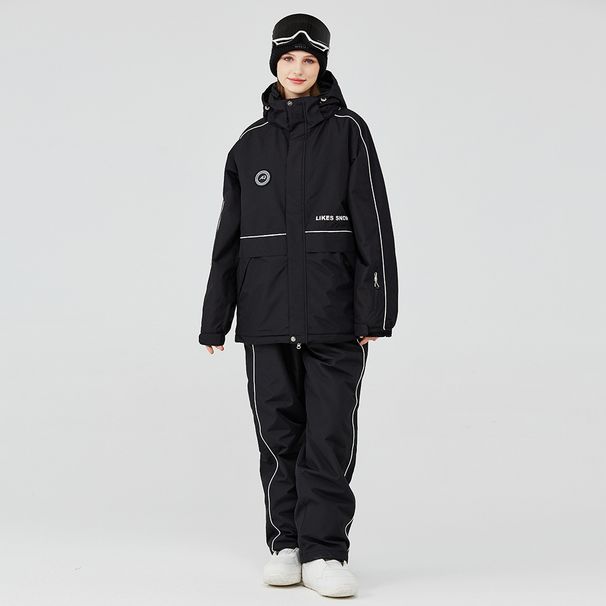 Men's Women's Winter Warm Thickened Jacket Pants Snowboard And Snow Ski Suit New Model_desvips.com