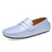 New leather bean shoes men's leisure driving shoes soft sole fashion set feet with lazy shoes_desvips.com