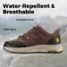 FitVille Men'S Widened Waterproof Outdoor Work Hiking Shoes With Arch Support To Relieve Heel Pain Lightweight Non-Slip_desvips.com