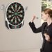 HOMCOM Electronic Dart Board – Plastic Target With 6 Darts Sound & Light Effects Digital Scoreboard For Home Game Room_desvips.com