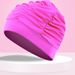 Swimming Cap For Women, Breathable, Non-Tightening, Unisex Adult Long Hair Cap, Large Size Swim Fabric Hat_desvips.com