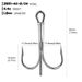 Quadruple Anchor With Barbed Big Fish Lure Fishing Hook Bulk Treble Hooks 10 Pieces/Box_desvips.com