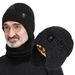001 Middle-aged Elderly Men's Warm Ear Protection Dad And Grandpa, Thick Knitted Wool Hat For Winter_desvips.com
