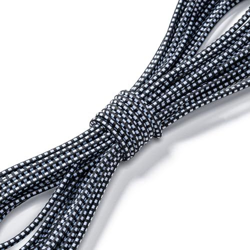 Elastic Bungee Cord, 1/8 Inch By 50 Feet, Heavy Duty Bungie Cord In Black_desvips.com