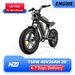 ENGWE M20 20" Fat Tire Off-road Electric Bike 750W Motor 48V 26Ah Dual Battery_desvips.com