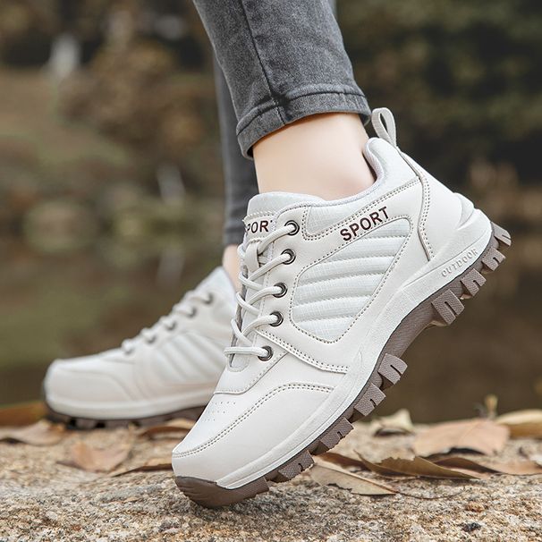 Plus Size Women's Thick Sole Non-Slip Wear-Resistant Hiking Mom Walking Sports Travel Outdoor Climbing Shoes_desvips.com