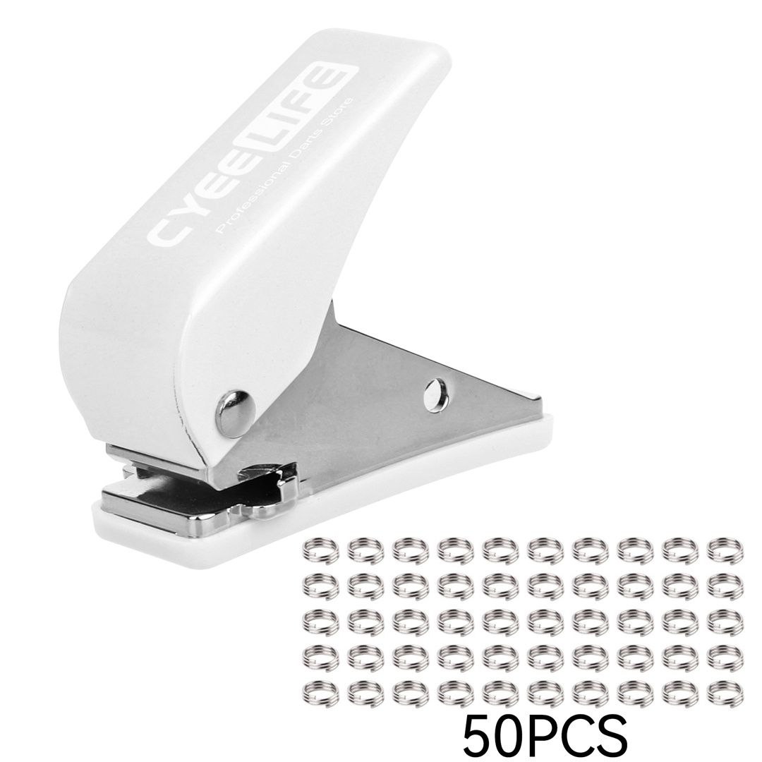 CyeeLife Dart Puncher/PET Flights Punch+Metal Spring O Rings,Dart Accessories Kit 4color_desvips.com