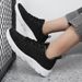 Flying Woven Upper Color Matching Light Casual Shoes_desvips.com