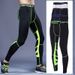 Men's Stretch Compression Pants Sports Running Leggings Basketball Base Trousers Quick-drying Fitness Pants_desvips.com