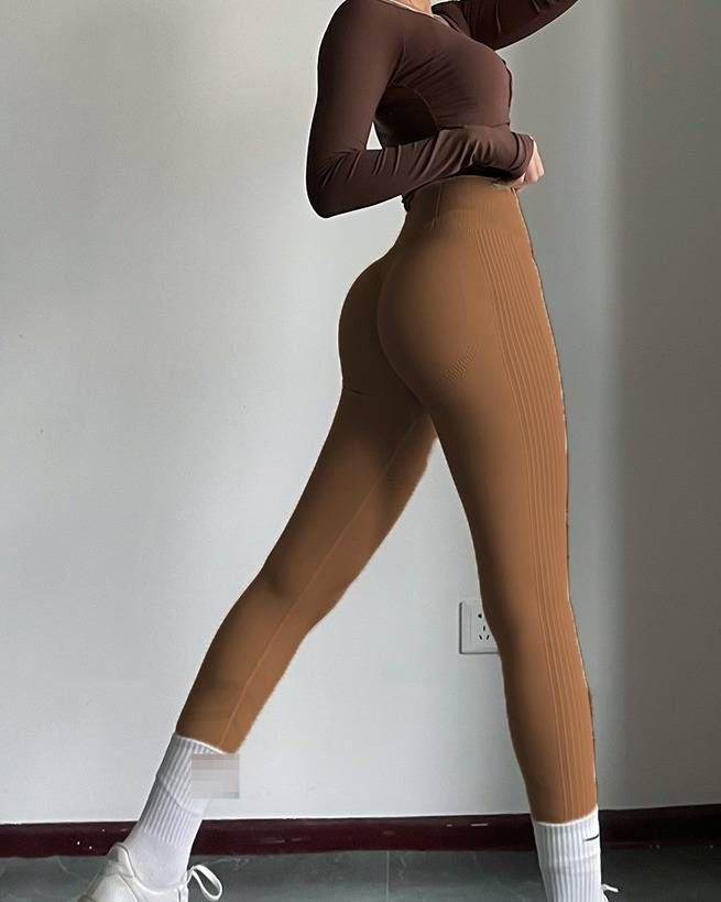 High Waist Yoga Pants For Women - Seamless Tummy Control Workout Leggings With Breathable Fabric For Gym, Running & Daily Wear_desvips.com