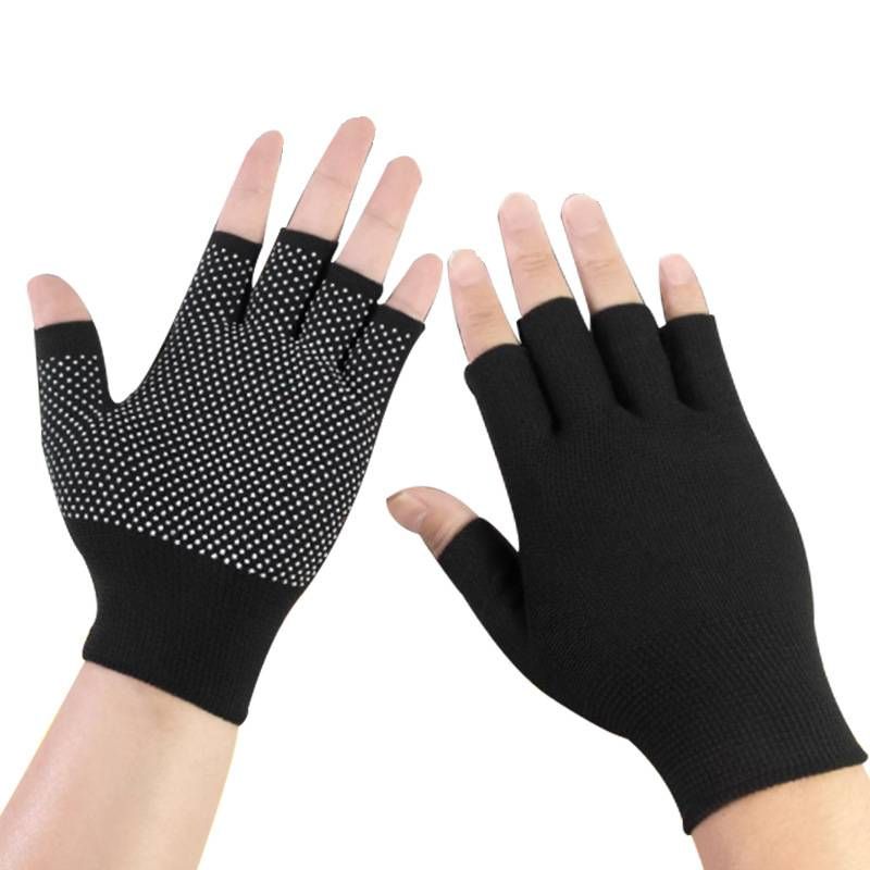 Black Nylon Work Gloves – Lightweight & Breathable For Labor, Gardening, Construction & DIY – Anti-Slip Grip, Durable & Stretch Fit_desvips.com