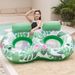 Inflatable Swimming Ring Double Person Floating Seat Pool Adult Ice Slot Backrest Float Bed Mesh Cover Water Sports Equipment_desvips.com