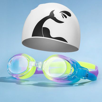 Anti Fog Swimming Goggles Anti Ultraviolet Swimming Goggles Adult Children Men And Women Swimming Goggles Swimming Cap_desvips.com