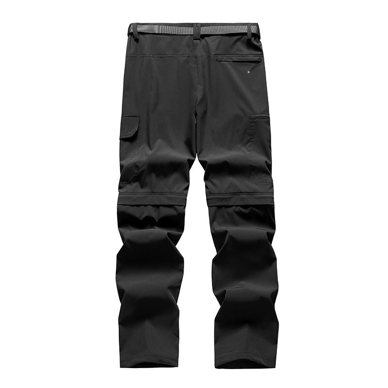 Men's Convertible Quick-Dry Outdoor Pants With Multiple Pockets, Breathable & Stretchable For Summer Hiking, Travel & Sports_desvips.com