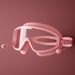New selling children's large-frame electroplating goggles HD waterproof anti-fog silicone earplugs one trend children's goggles_desvips.com