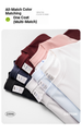 Autumn New 230g Cotton Long-sleeved T-shirt With A Round Neck And White Base Layer_desvips.com