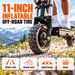 SUNNIGOO X10 6000W Dual Motors Electric Scooter 60V 38Ah 80km/h Fast Speed 80km Long Range 11 Inch All Terrain Off Road Tire Mecha-Style_desvips.com