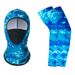 Outdoor Sports Cycling Bicycle Flying Tiger Masked Pullover Hat Mesh Breathable Face Shield Sun Protection Sleeve Set_desvips.com