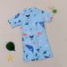 Mother & Kids New Style Boy's One Piece Swimsuit Short Sleeve Zipper Shark Pattern Children's Swimsuit Comfortable High Elastic High Quality Swimsuit_desvips.com