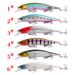 Lure Bait Six Colors Long Distance Floating Water Type Ringing Beads Minnow 14.6cm15g Laser Three Hook Bait Attack Upturned Mouth Bass_desvips.com
