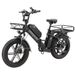 SINOHON Delivery Pro Max Folding Electric Bike With Dual-Battery, Front Basket & Rear Cargo Rack_desvips.com