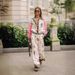 Women's clothing casual fashion all-match linen printed macaron long-sleeved suit_desvips.com