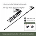 Outdoor Hiking Folding Anti-Slip Walking Stick Multi-Functional Hiking Equipment_desvips.com