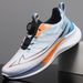 Casual New Gradient Color Youth Sports Breathable Ultra-Light Bottom Rotating Button Men's Running Shoes_desvips.com