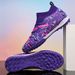 High-Top Soccer For Men And Women, Spike With Long Studs, Non-Slip Adult Grass Professional Training Shoes_desvips.com