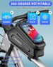 ROCKBROS Bicycle Bag, Hard - shell Frame Bag with Phone Holder for Phones up to 6.5 inches, 1.5L Capacity_desvips.com
