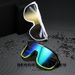 Outdoor Hiking For Men, Bicycle Riding, Windproof, Sandproof, Snow Mountain Climbing Goggles, Large Frame, Color Film_desvips.com