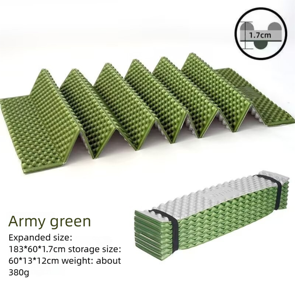 XPE Nest Nap Folding Thickened Sleeping Aluminum Film Camping Egg Slot Travel Portable Single Person Picnic Mat_desvips.com
