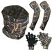 LOOGU Mask Set With Leaf Cap Camouflage Ghillie Gloves Ice Silk Arm Sleeves Multi-piece Hunting Accessories_desvips.com