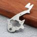 Multifunctional Outdoor Portable Multi-Shaped Keychain Bottle Opener Camping Stainless Steel Creative Tool Card_desvips.com