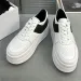Casual Shoes Spring And Autumn Women's Sports Round Toe Increase Thick Sole Cross Strap Design Single Fashion_desvips.com