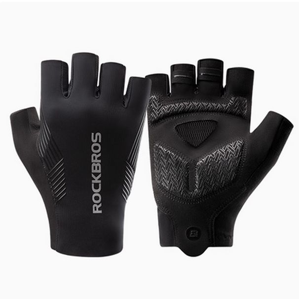 ROCKBROS Short Cycling Gloves, Half - Finger Gloves, 1 Pair, for Men/Women, S - 2XL_desvips.com