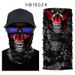 Coolmax 3D Skull Neck Gaiter – Breathable & Moisture-Wicking For Cycling, Running & Outdoor Sports (Unisex, 5 Digital Print Colors)_desvips.com