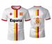 Stylish Spanish Flag Print Soccer T-shirt, Trendy Summer Breathable National Print, Cool Streetwear, Short Sleeve_desvips.com