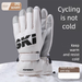 Winter Cycling Thickened Warm Northeast Riding Electric Bike Windproof Cold Fleece Cotton Skiing Non-Slip Gloves_desvips.com