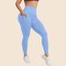 Women's Solid Color Yoga Pants Muyao Cross Border Bare Skin Pocket Sports Fitness Long Pants Hip Lifting Running Cycling_desvips.com