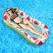 Eco-Friendly Inflatable Floating Lounge Chair With Mesh Seat & Headrest - Thickened Single Pool Float (Watermelon Design Quick-Dry & Portable)_desvips.com