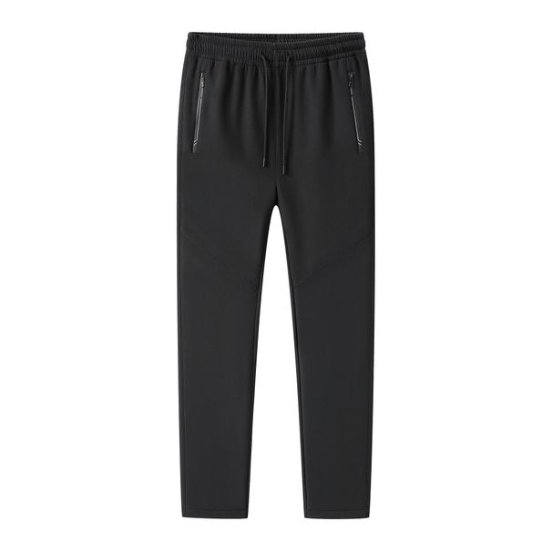 001 Outdoor Softshell Men Fleece Lined Thickened Windproof Autumn Winter Hiking Waterproof Breathable Functional Pants_desvips.com