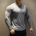 Men's Clothing long sleeve slim fit elastic quick drying sports tops breathable T shirt bottoming shirt training_desvips.com
