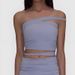 New Fashion One-Shoulder Sling Yoga Bra Sports Fitness Yoga Vest With Chest Pad_desvips.com