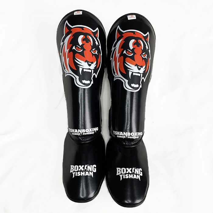 Muay Thai Leggings Fighting Taekwondo With Shin Guards On The Back Of The Feet And Thickened Shin Guards_desvips.com