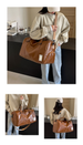 New Leather Travel Bag Men's High-end Large-capacity Independent Shoe Compartment Crossbody Fitness Bag Travel Storage Luggage Bag_desvips.com